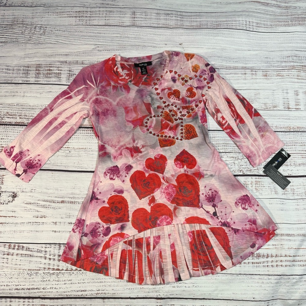 NWT y2K Style&Co Top (Web of Love)❤️
